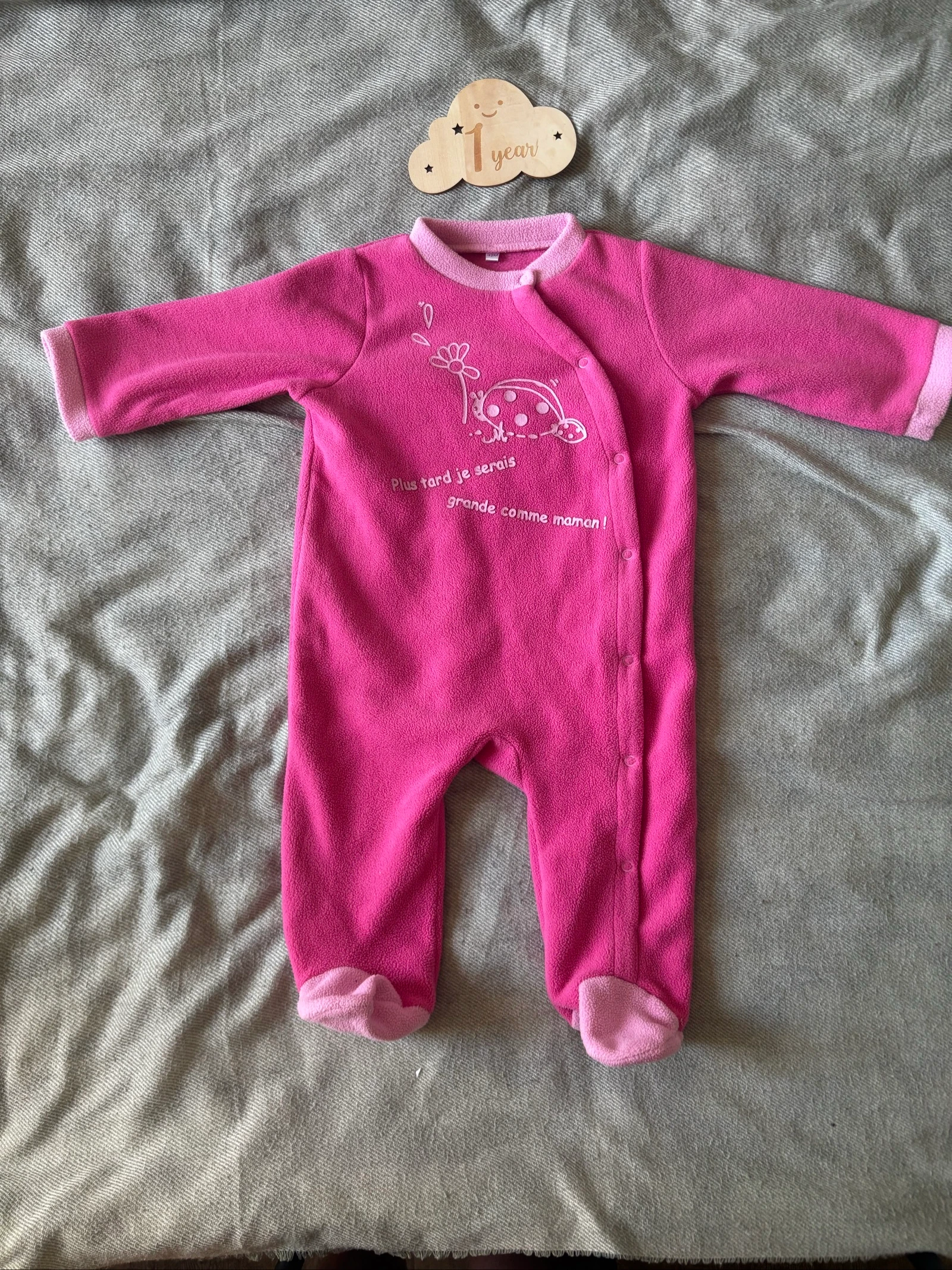 250/ Pyjama 1 pièce polaire - Zeeman - 12 mois 